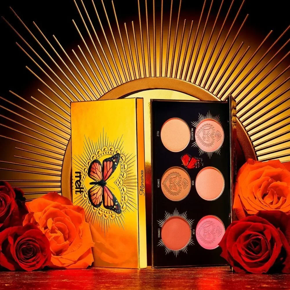NIB Melt Cosmetics Monarca Blush Palette Amor y Mariposas Gorgeous